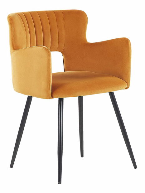 Set 2 ks jedálenských stoličiek Shelba (oranžová) 