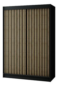 Dulap de haine 150 cm Ladonna 1 (negru mat)