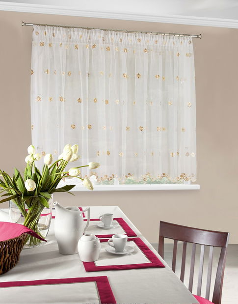 Záclona 400x160 cm Wiktoria (biela)