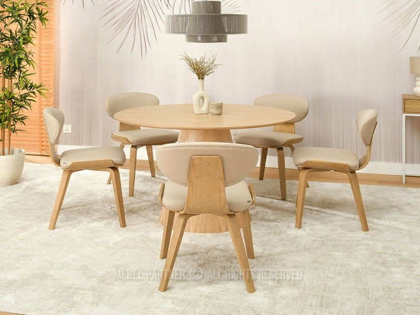 Scaun Juliana (bej + stejar)