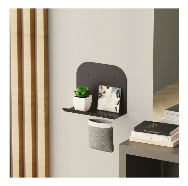 Polička Asir Shorty (čierna)