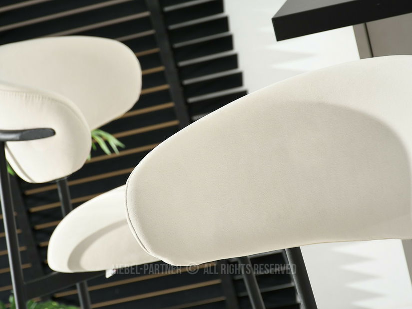 Scaun bar Inezenente (crem + negru)