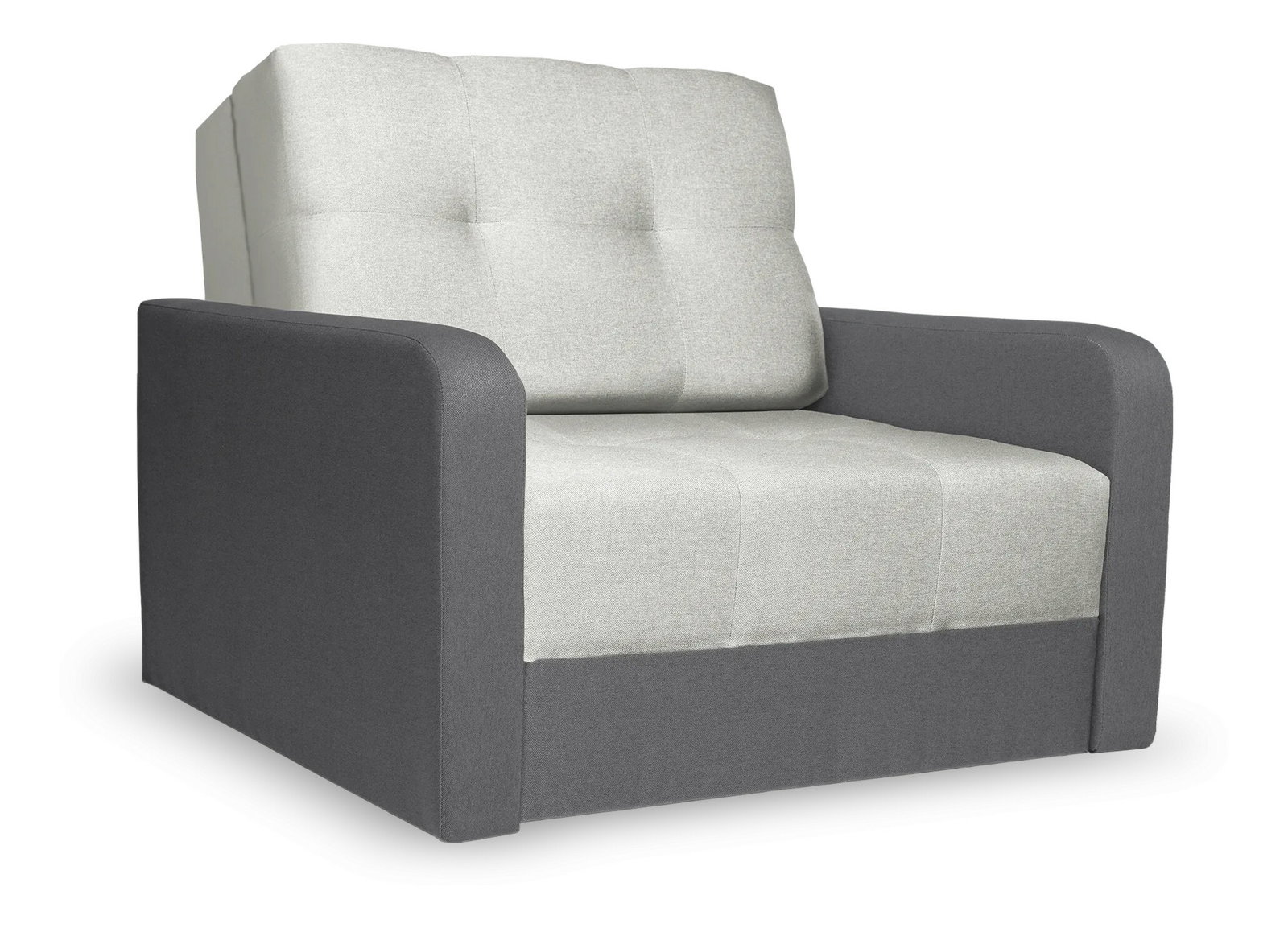 Fotelja na razvlačenje Tomful I (svijetlosiva + siva)