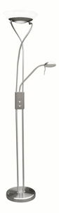 Lampă de podea Gamma 4077 (satin crom + alb) (lumină reglabilă)