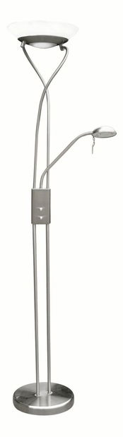 Podna svjetiljka Gamma 4077 (saten krom + bijela) (prigušiva)