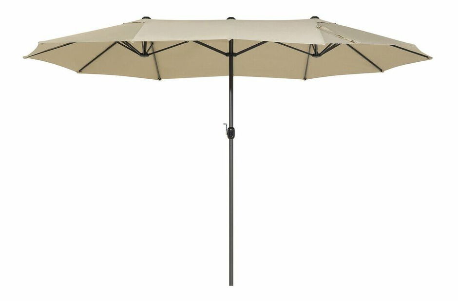 Slnečník 270x460x247 cm Silvania (tmavosivá)