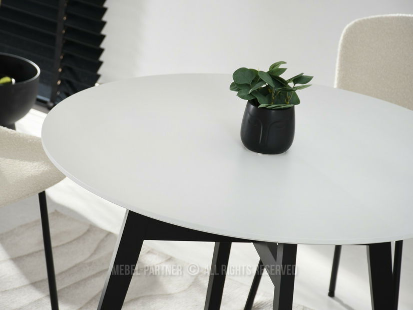 Blagovaonski stol Croc (bijela + crna)