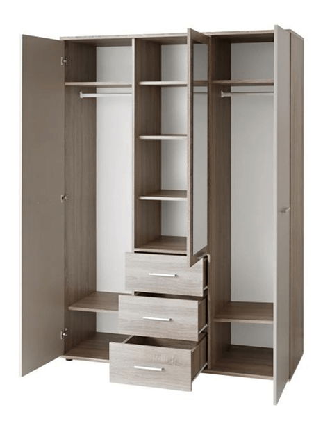 Dulap de haine Ericus Typ 01 3D Alb