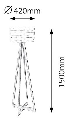 Stojanová lampa Andy 4181 (biela)