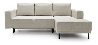 Sarokkanapé Rodriguez mini (J)  (bézs szürke + fekete)