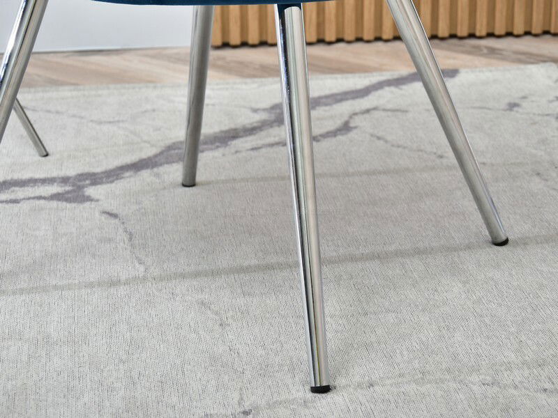 Kreslo Lasair (námornícka + zlatá)