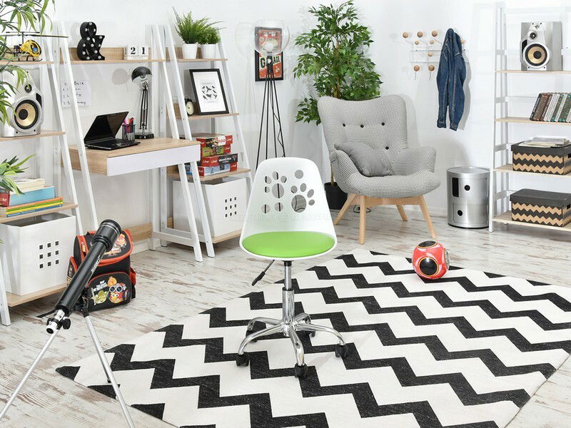 Scaun pentru copii Footy (verde + crom)