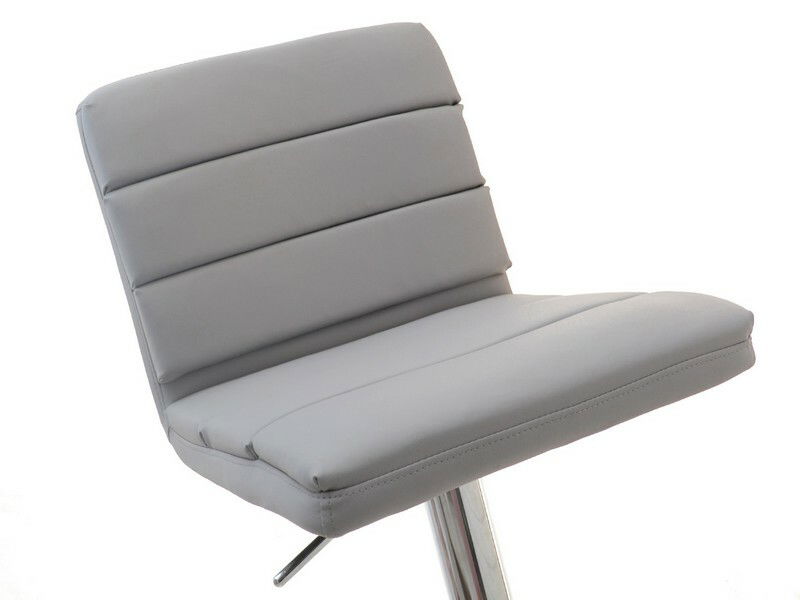 Stolička Hanoi (sivá + chrómová)