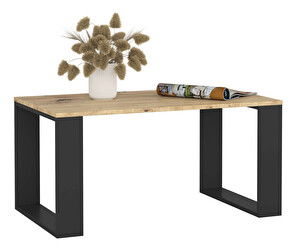 Măsuță de cafea Necesito (stejar artisan + negru)