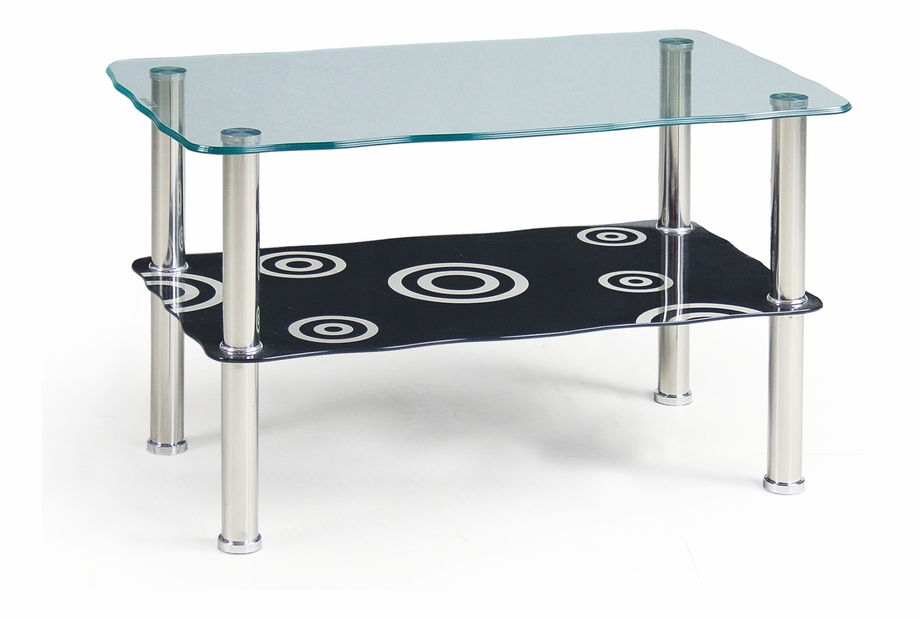 Konferenčný stolík Gabriella (čierna + chróm)