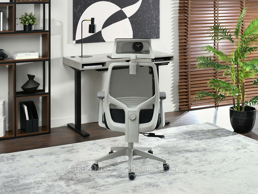 Fotoliu de birou Largindo (negru + gri)