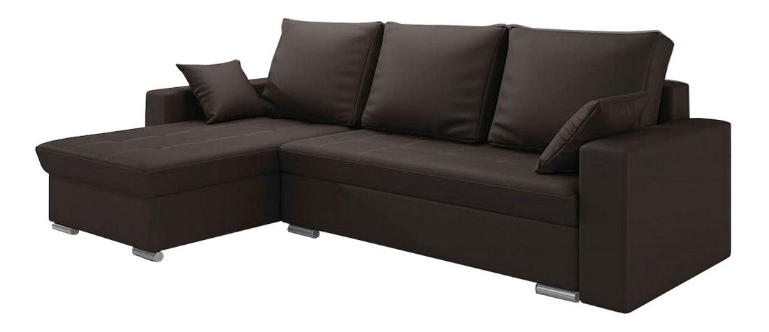 Rohová sedačka Valmero (hnedá) (L)