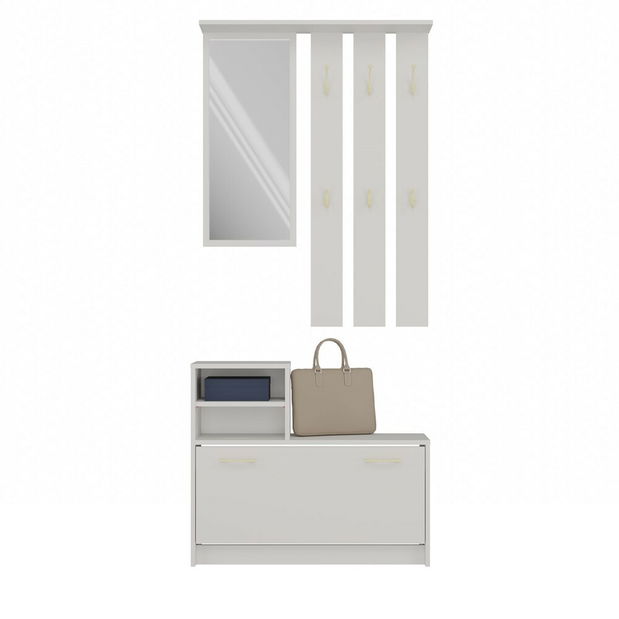 Set mobilier hol Vayan 1 (cashmir) (cu oglindă)