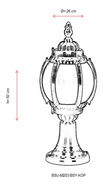 Kültéri fali lámpa Autumn (fekete + fehér)