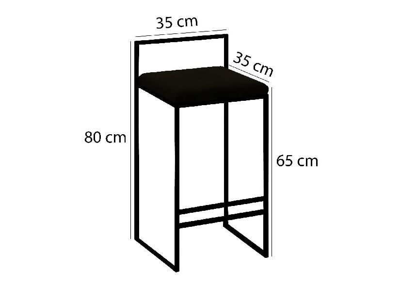 Scaun tip bar Nathaniel (Gri)