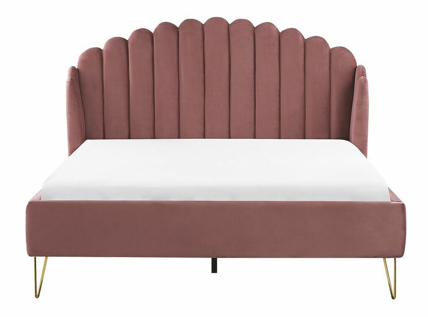 Manželská posteľ 160 cm Alise (ružová) (s roštom)