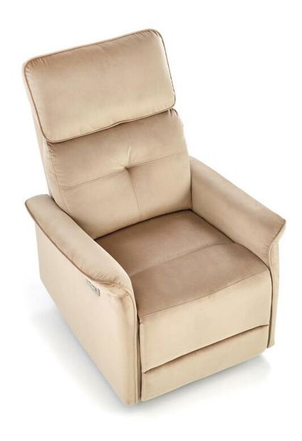 Fotoliu extensibil Shane (bej)