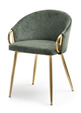 Scaun Carma K (verde + auriu)