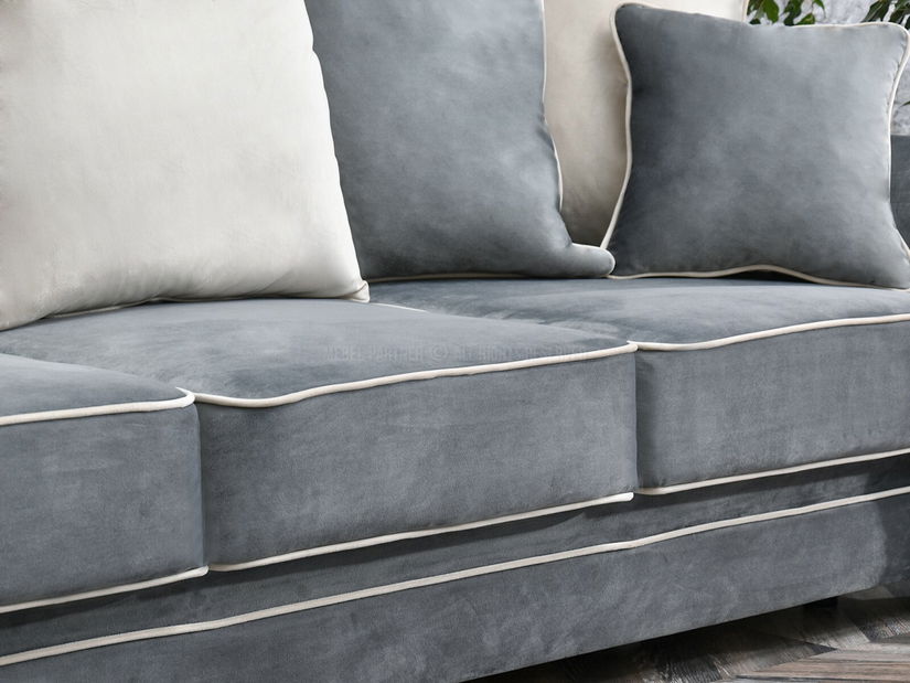 Canapea Canapea trei locuri Taskent (gri + negru)