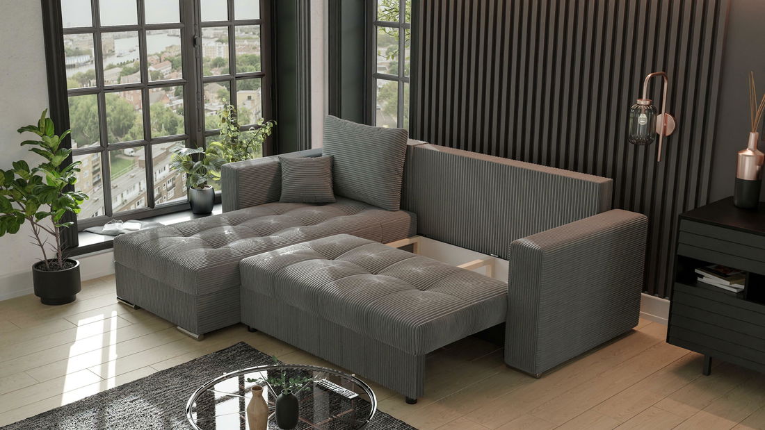 Kutna garnitura Josie (L) (siva)