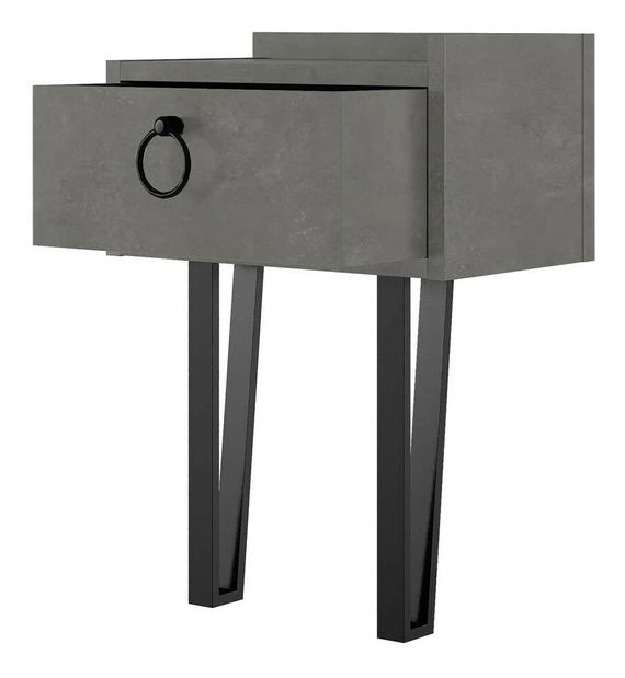 Noptieră Spongy (gri)