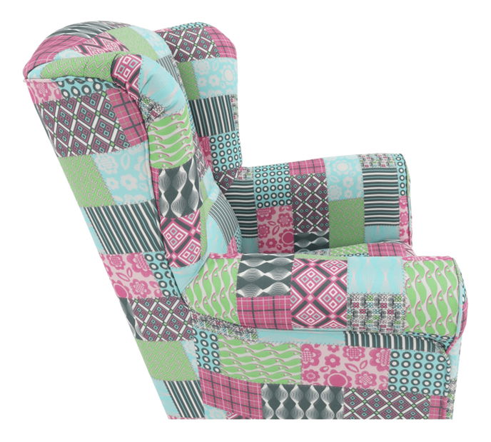 Fotelja Charlie patchwork M1 