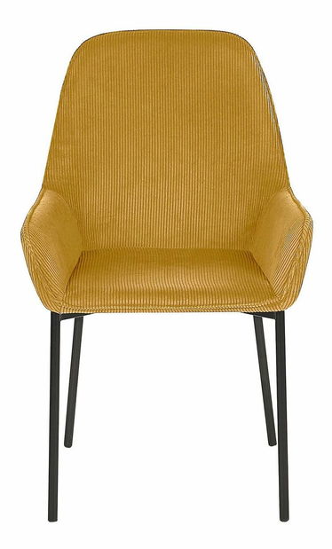 Set 2 buc. scaune de sufragerie LARNO (galben)