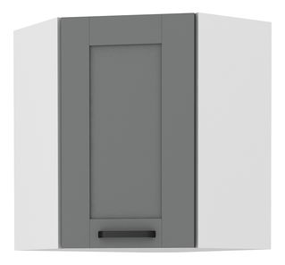 Horná rohová kuchynská skrinka Lucid 58 x 58 GN 72 1F (dustgrey + biela)