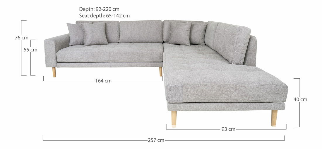 Colțar (D) Lvaveriaora L (gri deschis)