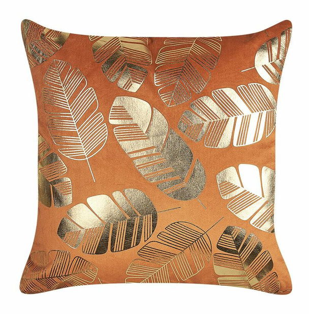 Set 2 buc perne decorative 45 x 45 cm Sunflo (portocaliu)