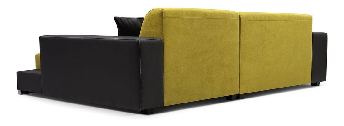 Colțar Madison (gri închis + negru) (S)