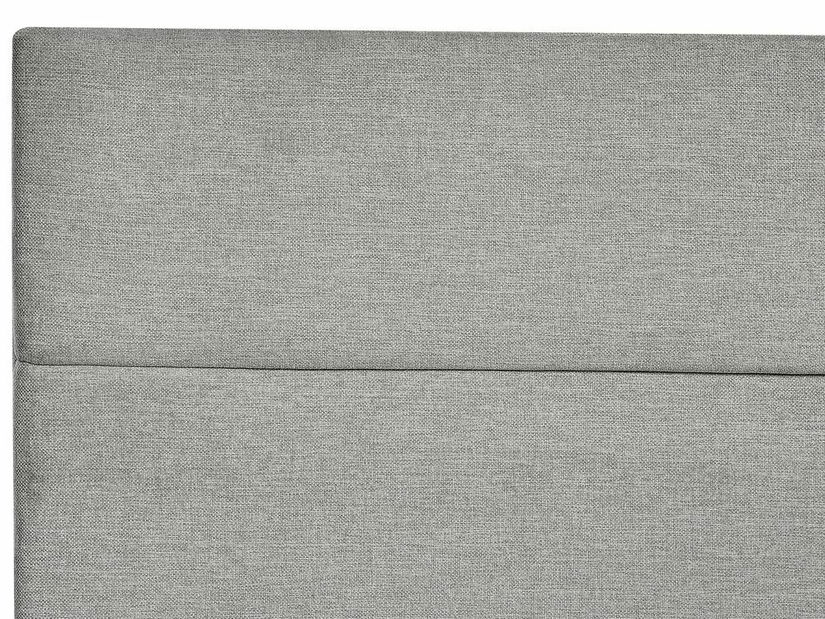 Pat matrimonial 180 cm Aoyun (gri) (cu somieră și saltea) (cu sp. depozitare)