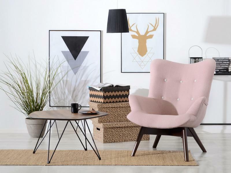 Stolić za kavu Petal Xl (orah + crna)