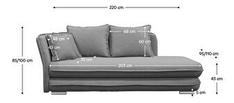 Sofa s prostorom za odlaganje Limfa (whisper 17) (L) 