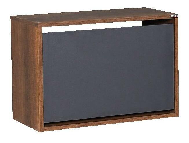 Cipőtároló (cipősszekrény) Tosina 1 (Oslo dió + antracit)