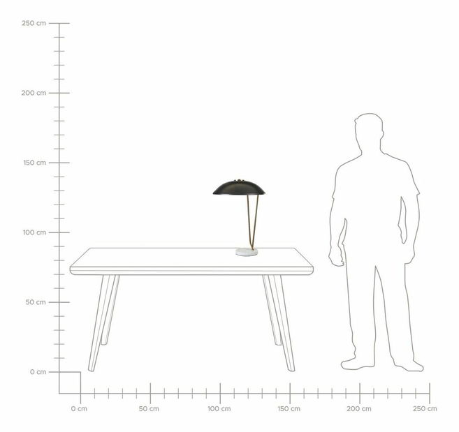 Stolná lampa Demi (čierna)