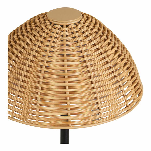 Stolová lampa Woleria (prírodná + čierna)