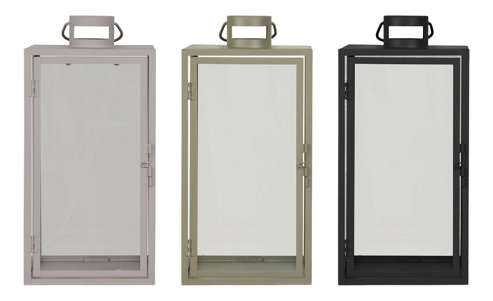 Set 36 ks lampášov Alorra (čierna + béžová + zelená)