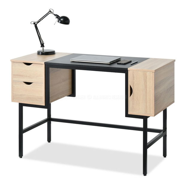 PC stolík Laft (dub + čierna)