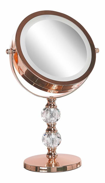 Oglindă machiaj ø 18 cm Clair (roz auriu)