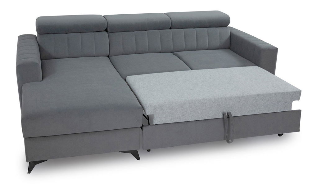 Kutna garnitura Laviosuna (siva) (s prostorom za odlaganje) (L)