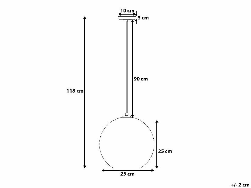 Závesná lampa Nuq (strieborná)