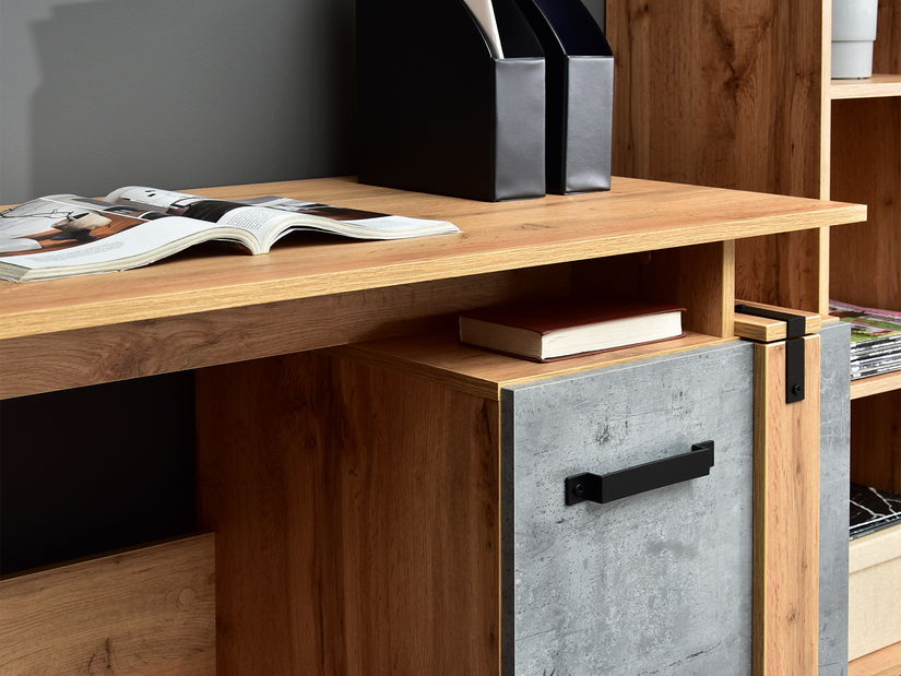 Nappali fal Subrayado 04 (tölgy + fekete)