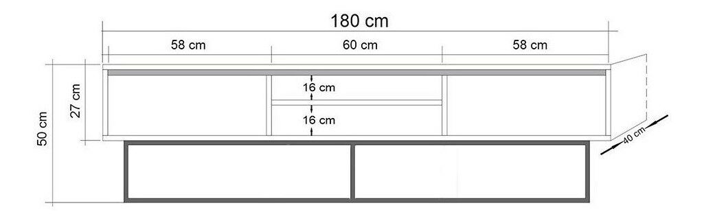 Nappali szett Laxi 6 (dió + fekete)