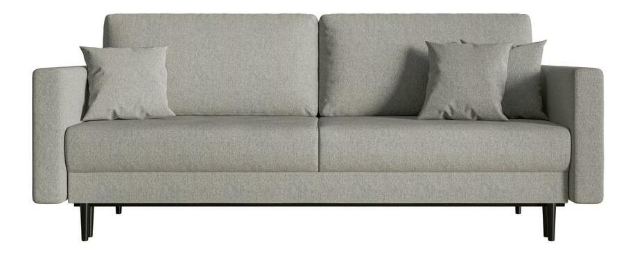 Pohovka trojsedačka Vallera (svetlvosivá + čierna)